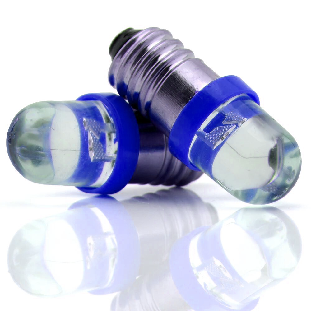 E10 LED lamp - 12V - Blauw E10 LED lamp - 12V - Blauw